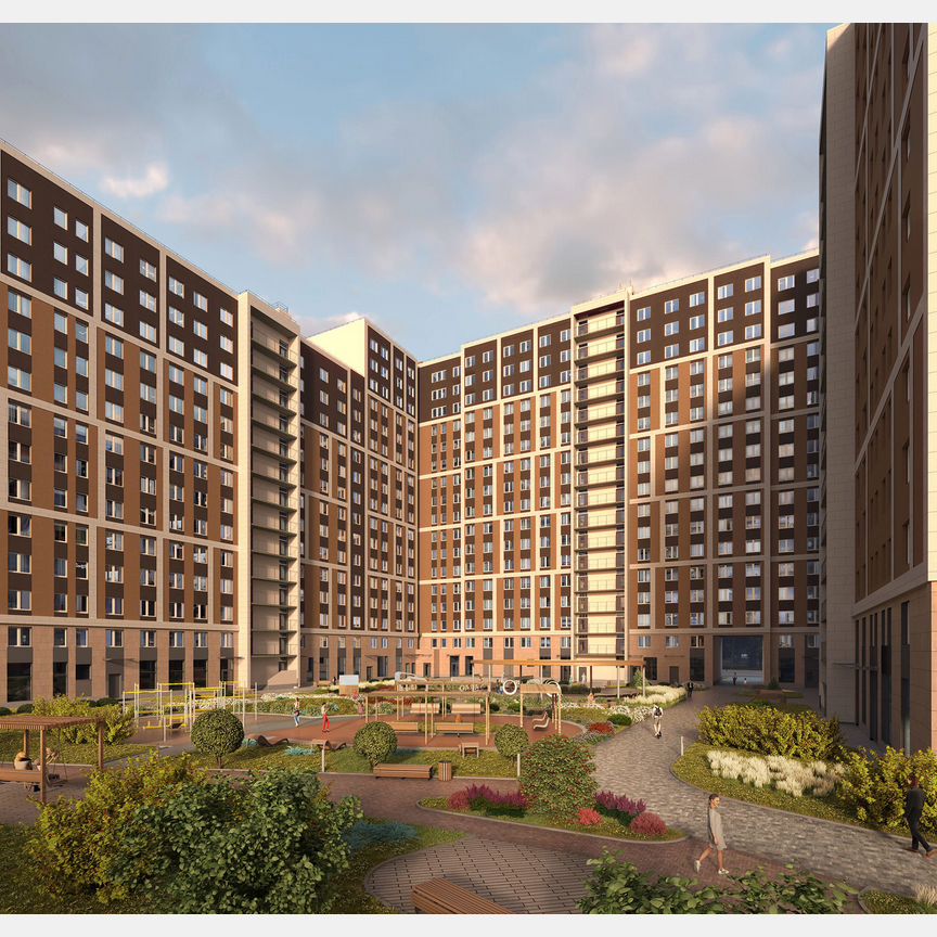 2-к. апартаменты, 66,2 м², 11/14 эт.