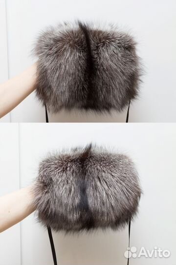 Новые муфты мех блюфрост чернобурка