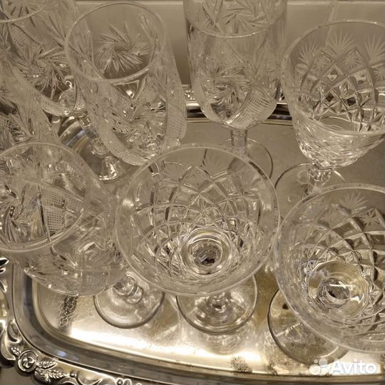 Фужеры хрустальные СССР