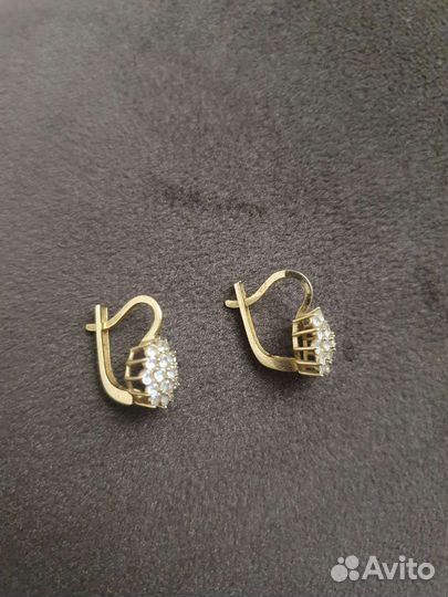 Серьги золото
