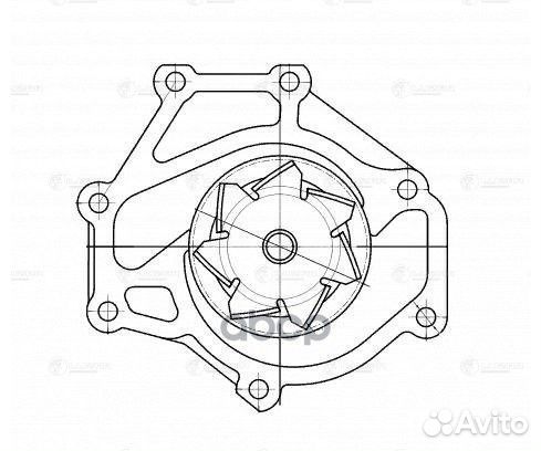 Насос водяной для а/м Kia Sorento (02) /Hyundai