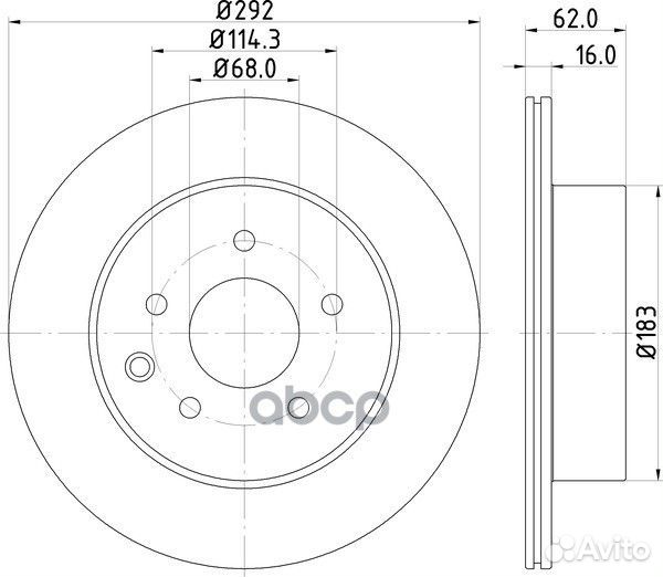 Диск тормозной зад ND2003K nisshinbo