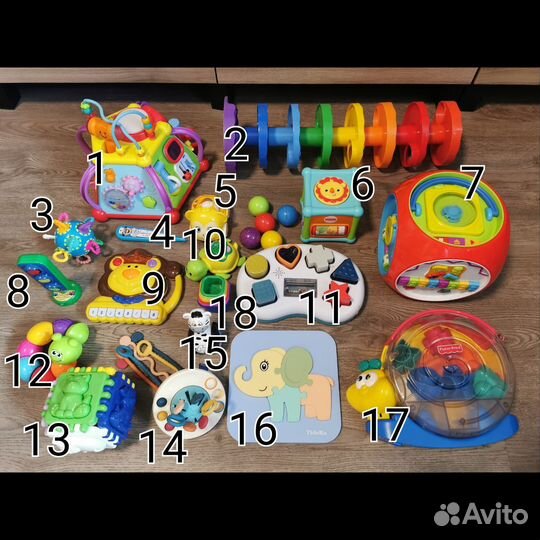 Развивающие игрушки от 1 года пакетом или отдельно