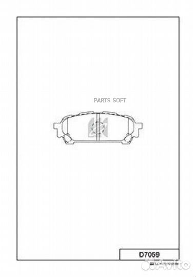 Kashiyama D7059 D7059-01 колодки дисковые задние\