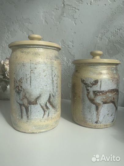 Банки для сыпучих продуктов. Стекло