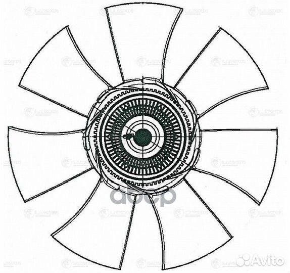 Вискомуфта УАЗ 3163 патриот 08- с крыльч. 7 лоп