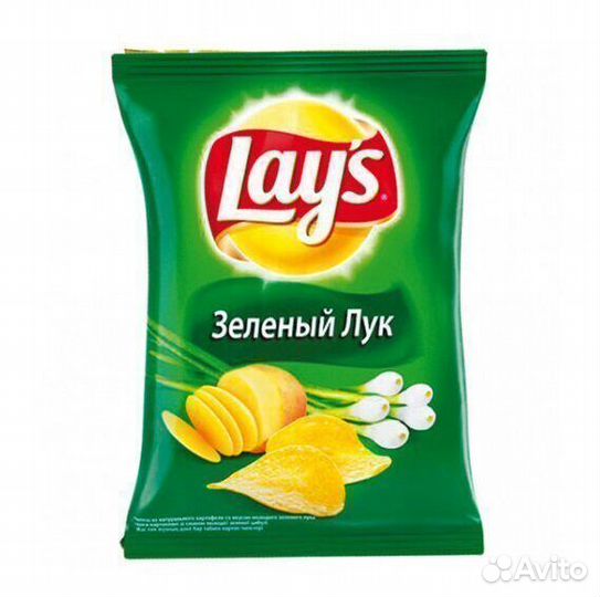 Опт - Чипсы LAY'S Зелёный Лук 81г