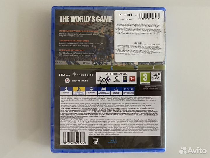 FIFA 23 ps4 диск (Новый,в плёнке) Русская версия