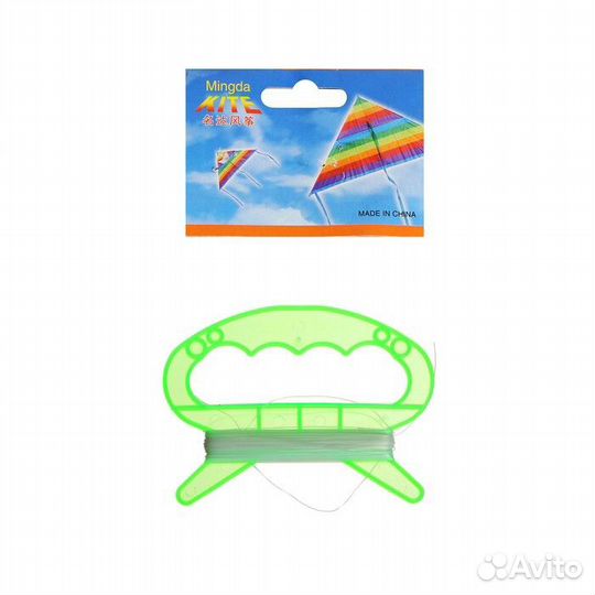 Воздушный змей «Цветной в полоску», с леской