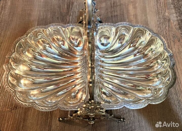 Антикварная бисквитница Англия