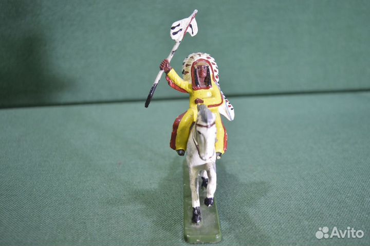 Солдатик индеец ковбой всадник на лошади 