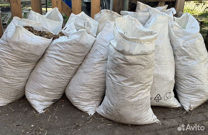 Навоз конский в мешках