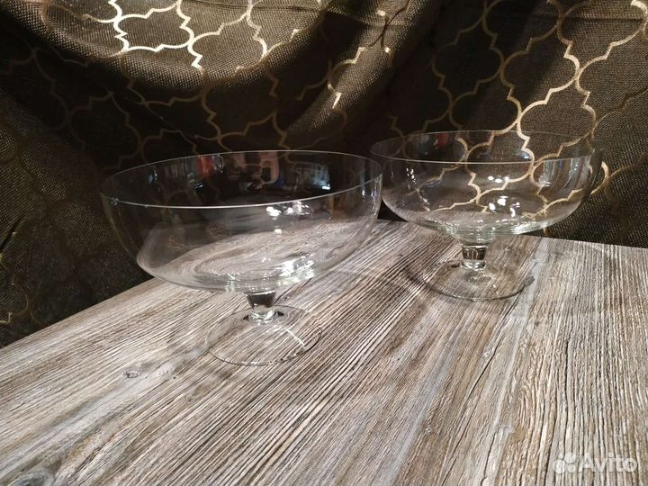 Салатник на ножке стекло СССР