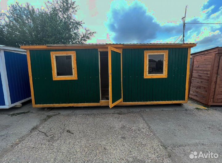 Бытовка деревянная 2.4 х 6