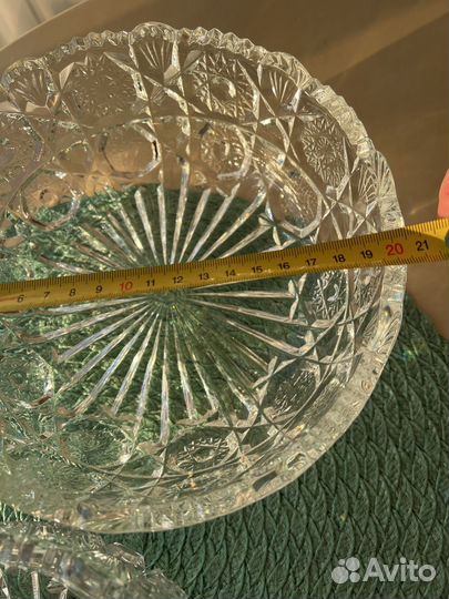 Хрустальная салатница времен СССР