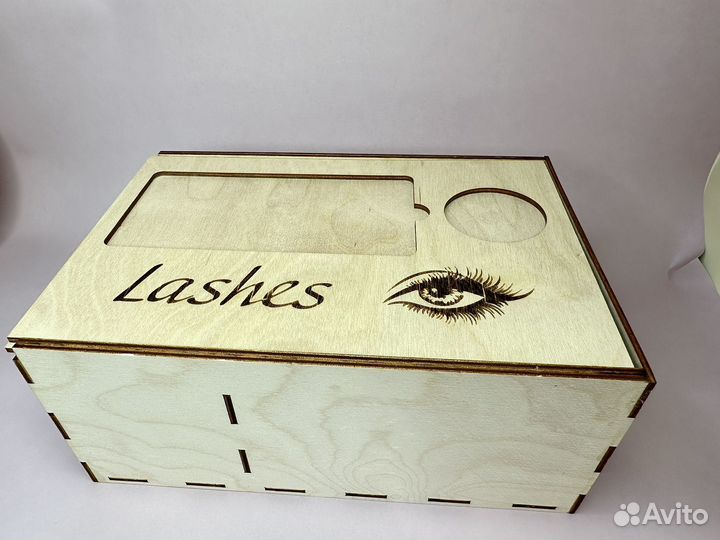 Лэшбокс для наращивания с ресницами