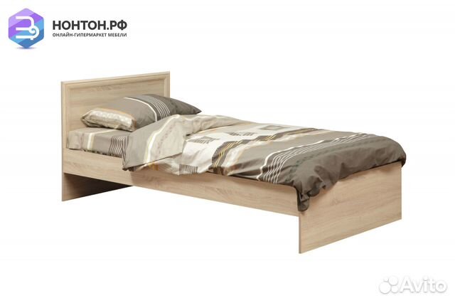 Кровать Фриз 0.9 м дуб сонома