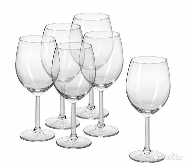 6 бокалов икеа свальк для вина