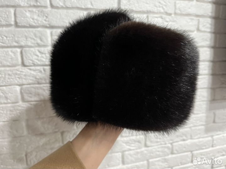 Норковая шапка мужская
