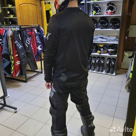 Эндуро кросс комплект джерси штаны FOX черное