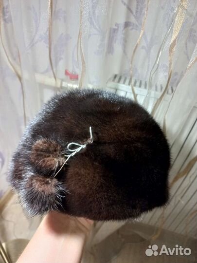 Шапка норковая женская 57 размер