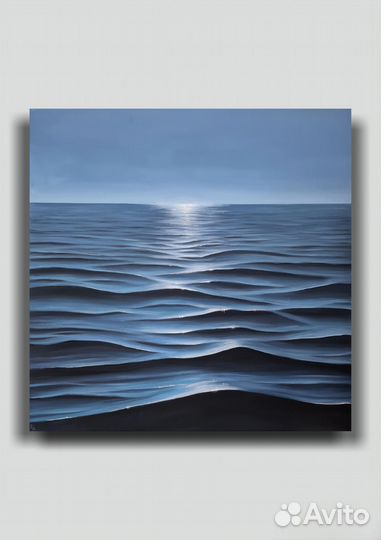 Картина на холсте, 80х80 см, море