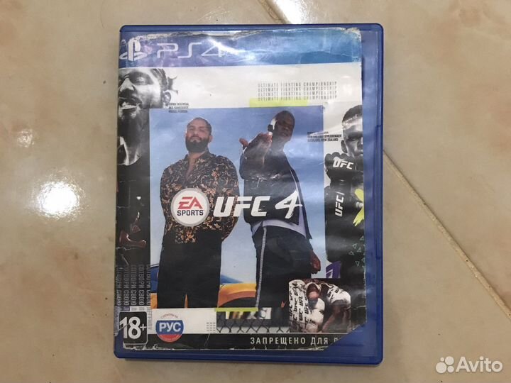 Игровые диски на ps4 UFC 4