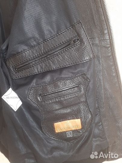 Кожаная куртка косуха мужская