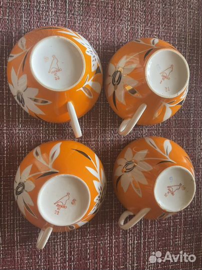 Чашка тигровая лилия 1960-1970 дулево 1 сорт