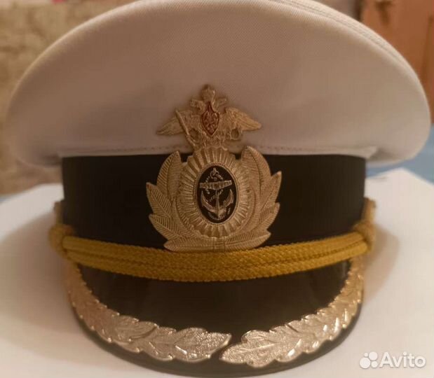 Фуражка вмф парадная белая