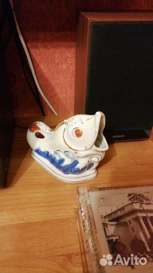 Статуэтка фарфор салфетница рыбка