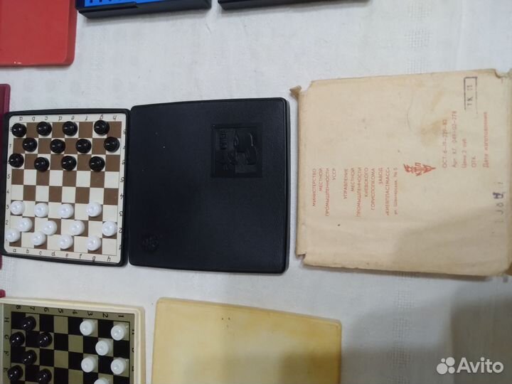 Шашки, шахматы СССР, настольные игры
