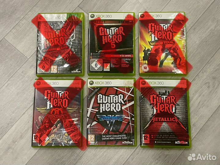 Диски для Guitar hero xbox 360
