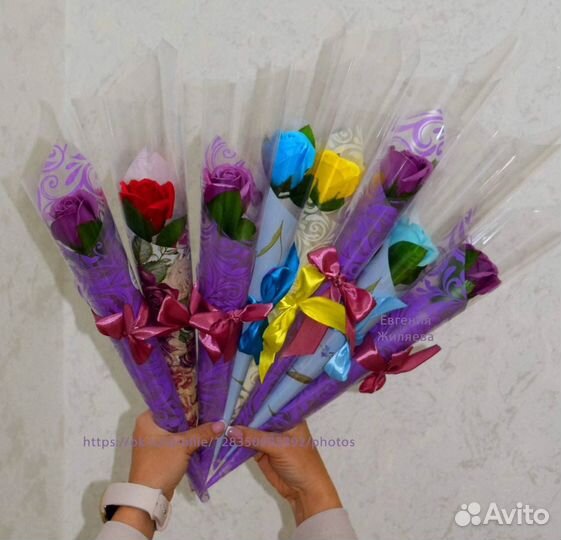 Розы из мыльной пены