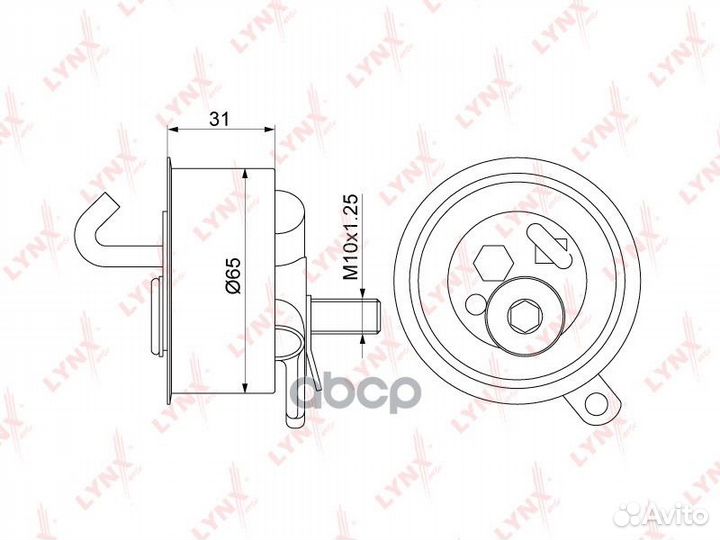 Ролик натяжной ремня грм PB1326 lynxauto