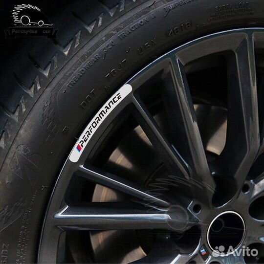 Стикеры m perfomance на колеса бмв