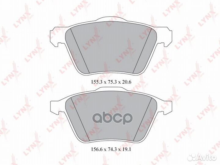 Колодки тормозные дисковые перед BD7814 LYN