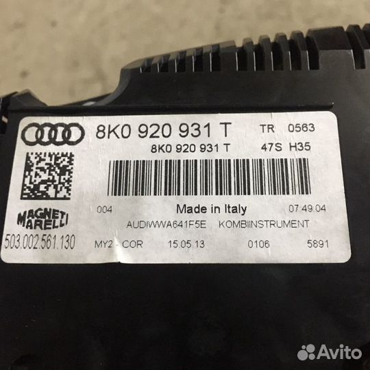 Комбинация Щиток приборов Ауди А4 Audi A4 8K B8