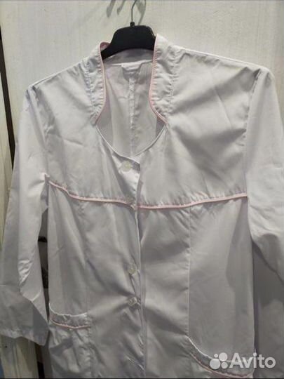 Белый медицинский халат женский