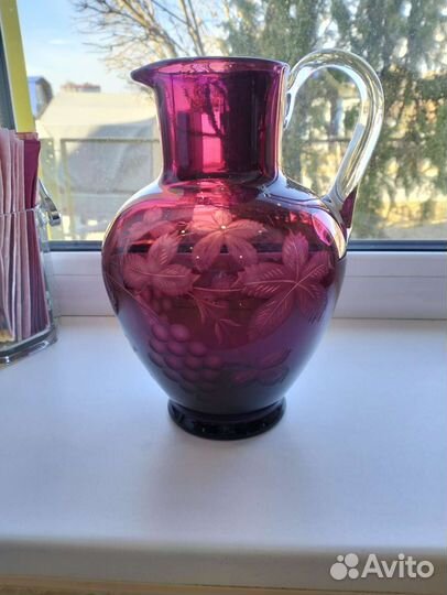 Вазы стекло. Бутыли и графины стекло