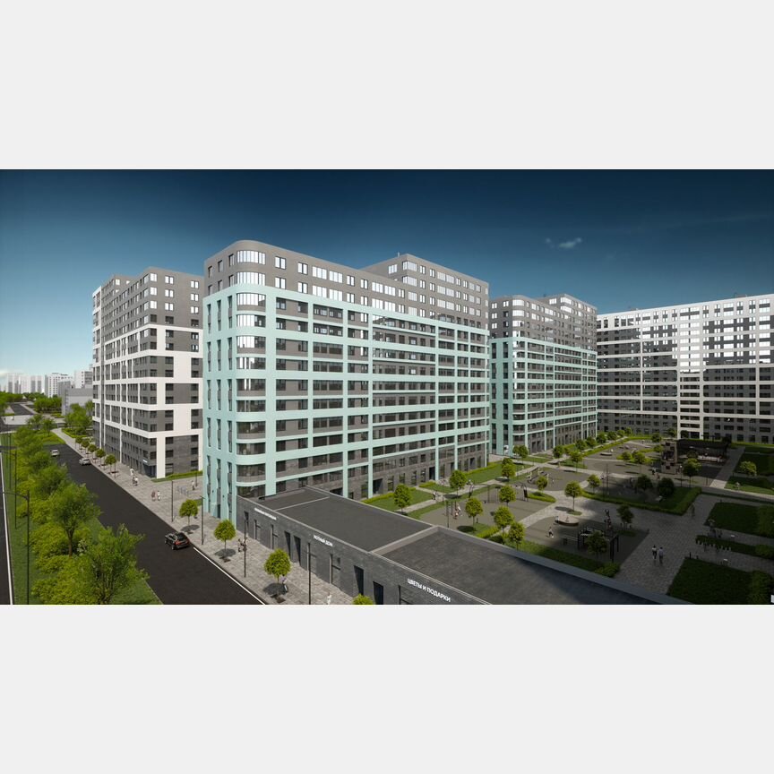 2-к. квартира, 57 м², 17/17 эт.