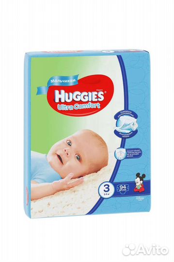 Подгузники Huggies ultra comfort 3