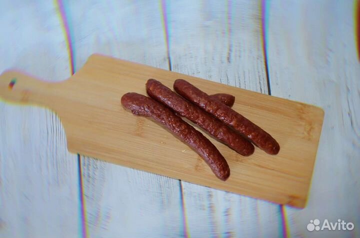 Колбаски с маралом полукопченые