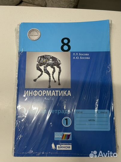 Информатика 8 класс. Рабочая тетрадь. Две части