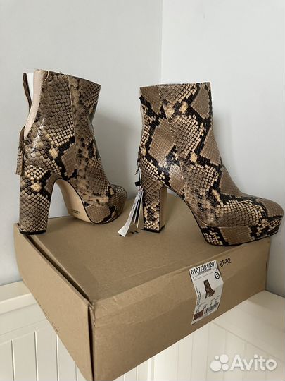 Ботильлны zara натуральная кожа