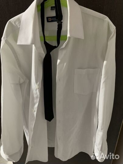 Рубашка белая на мальчика 152 158