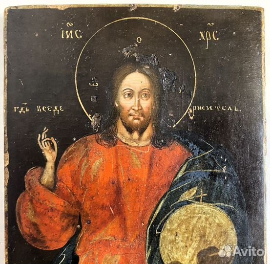 Икона Иисус Христос Спаситель первая половина 19 в