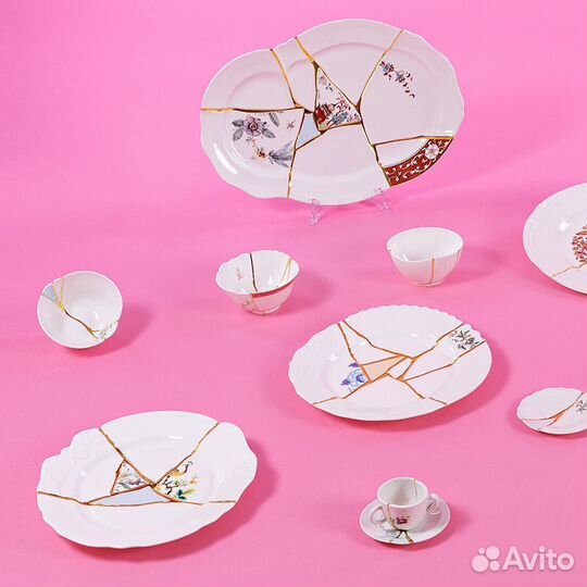 Тарелки 21 см Seletti Kintsugi