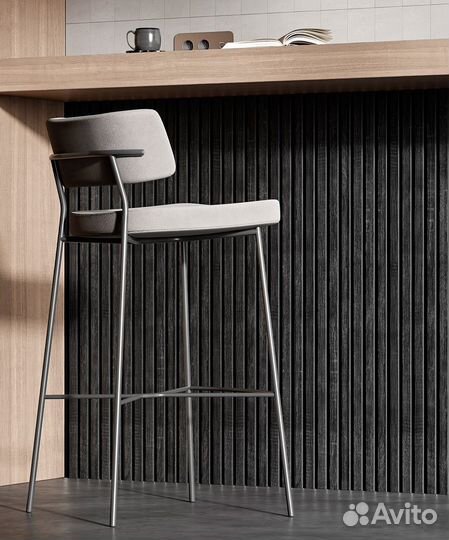 Акустическая панель Cosca Decor Сканди Дуб Графит, 600x600x19мм Чёрный