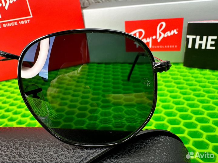 Очки ray ban hexagonal 3548 premium